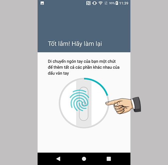 Kích hoạt vân tay